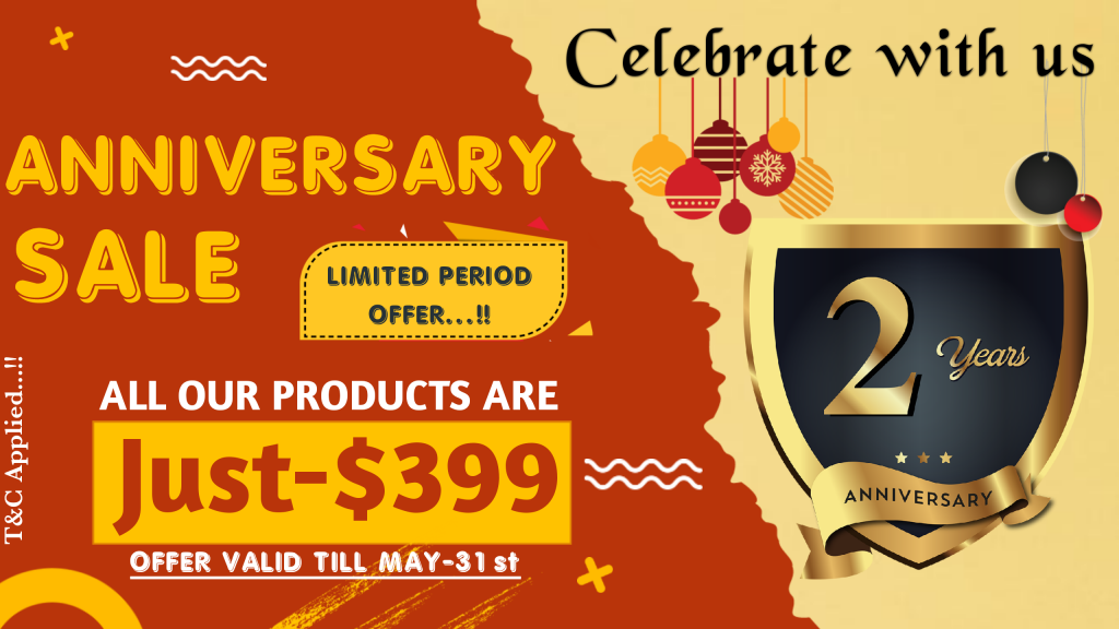 2nd year Anniversary Sales