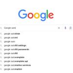 Google autocomplete